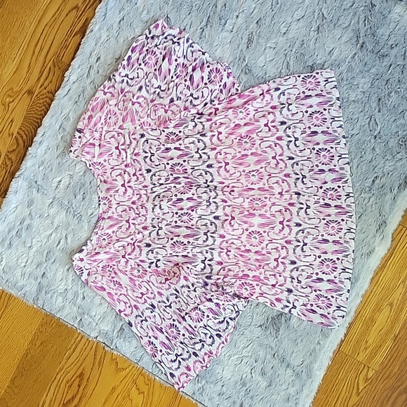 Ariat Pink/Purple Short Sleeve Blouse, Women's Size Extra Small, Great Condition - Picture 6 of 6
